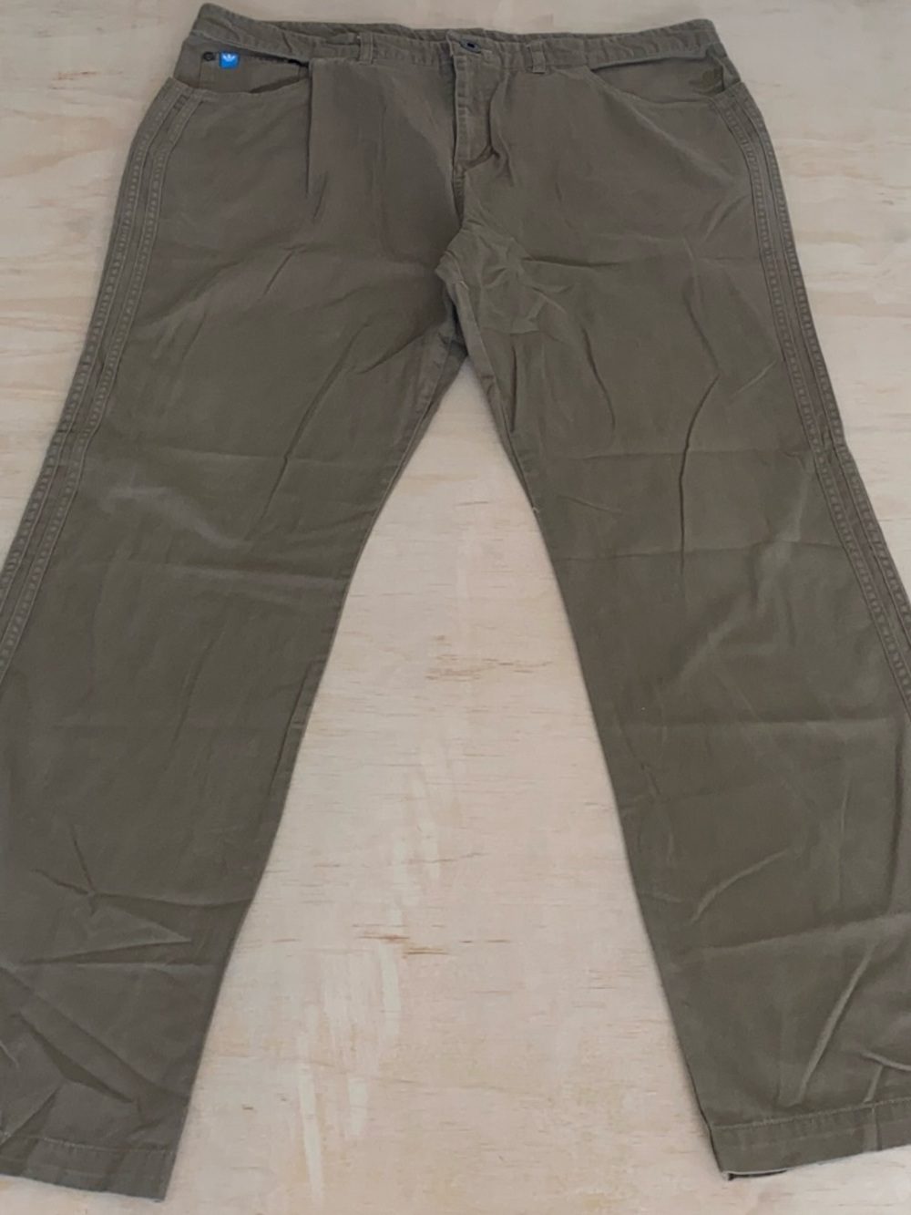 adidas Olive Green Utility Pants with Blue Labels